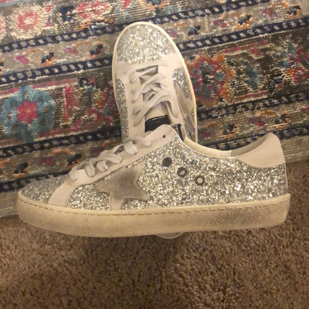 Star silver Sneakers. Golden Goose dupes